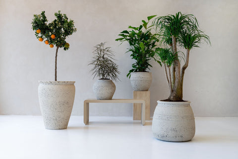 Fiberstone potten buiten collectie Green Bubble