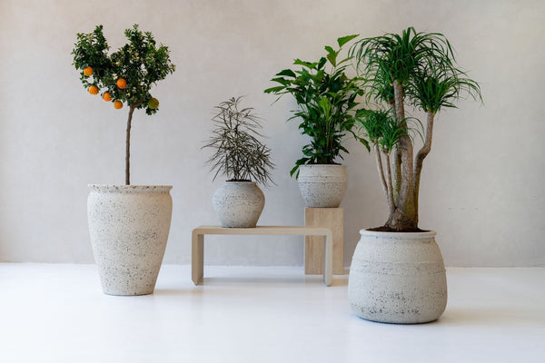 Fiberstone potten buiten collectie Green Bubble