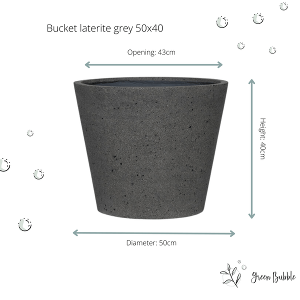 Pot Bucket Laterite Grey