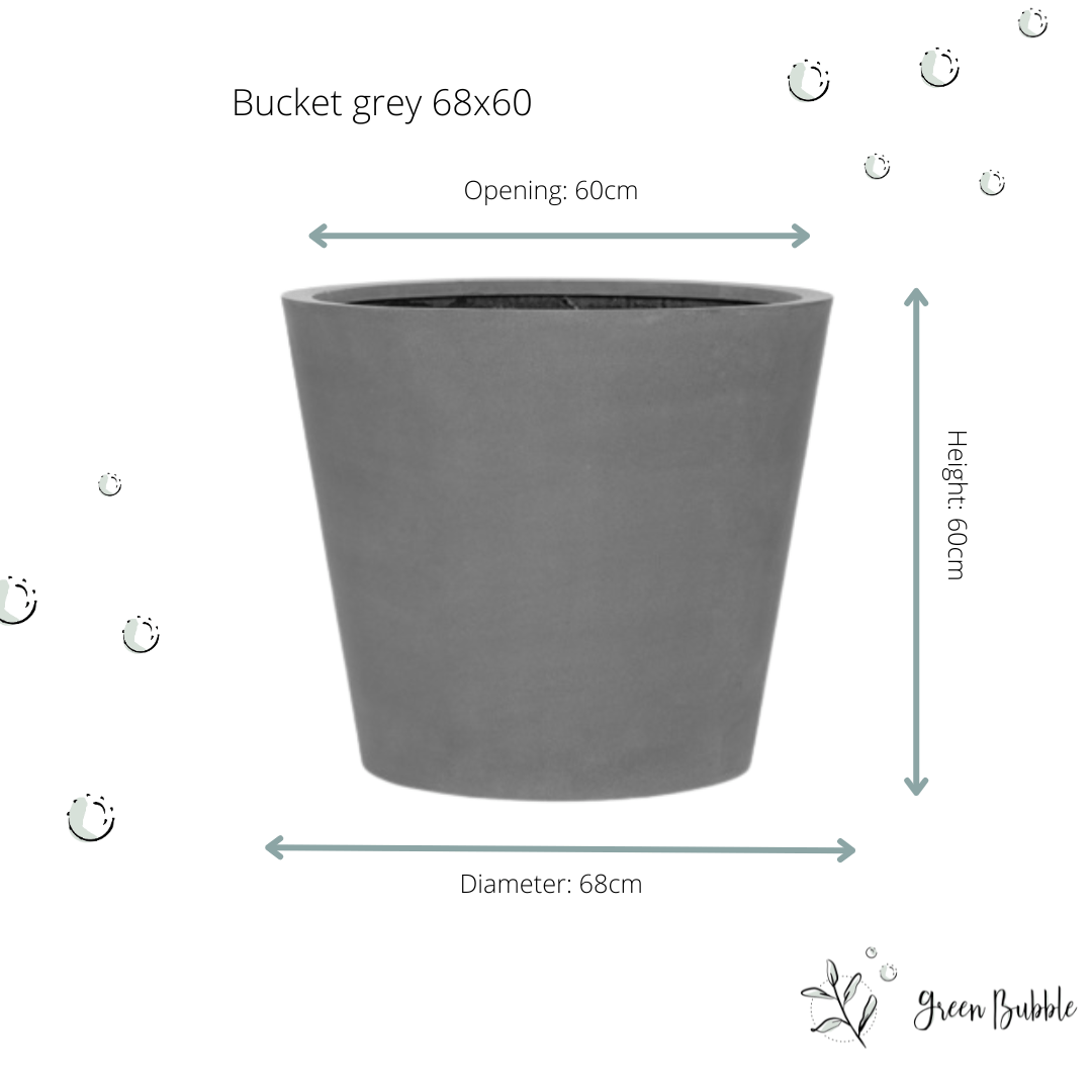 60cm diameter plant pot Pot Bucket Grey | Order online