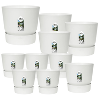 10x Pot elho Greenville wit (5x D14x13, 1x D24xH23, 3x D30xH28, 1x D39xH37)