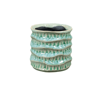 Pot Waves mint green