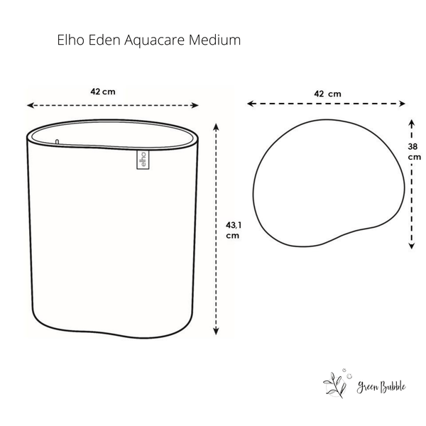 Pot Elho Eden Aquacare Grijs