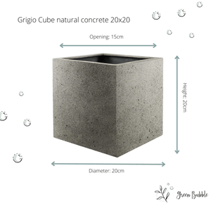 Pot Grigio Cube Natural concrete