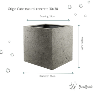 Pot Grigio Cube Natural concrete