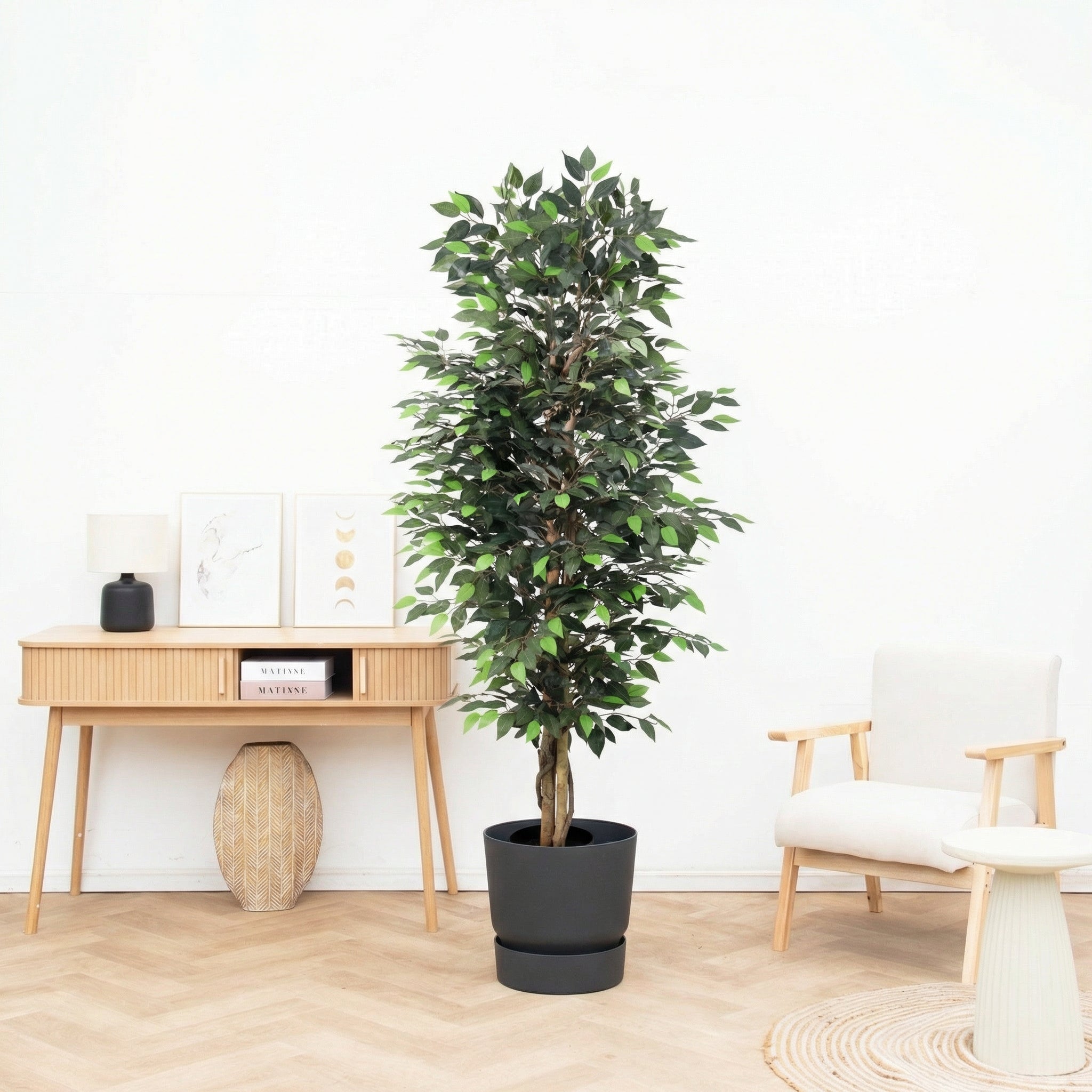 Kunstpflanze Ficus Benjamina 180 cm