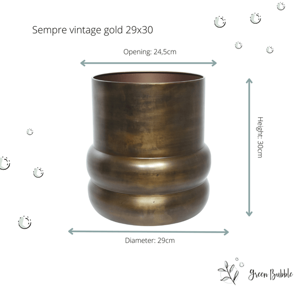 Pot Sempre vintage gold