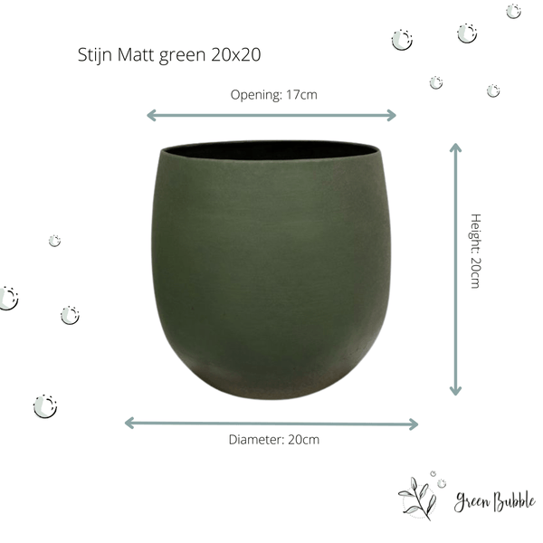 Pot Stijn mat groen