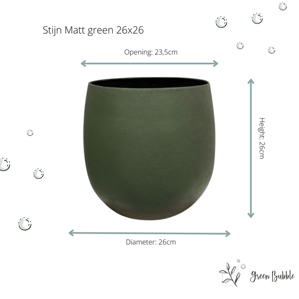 Pot Stijn mat groen