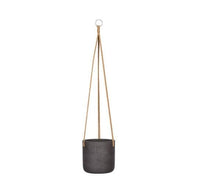 Pot Charlie hanging Black Washed