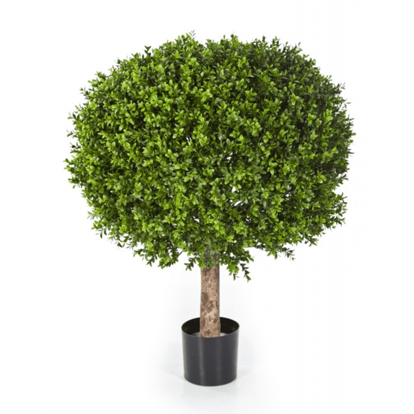 Buxus bol op stam kunstplant - 100 cm