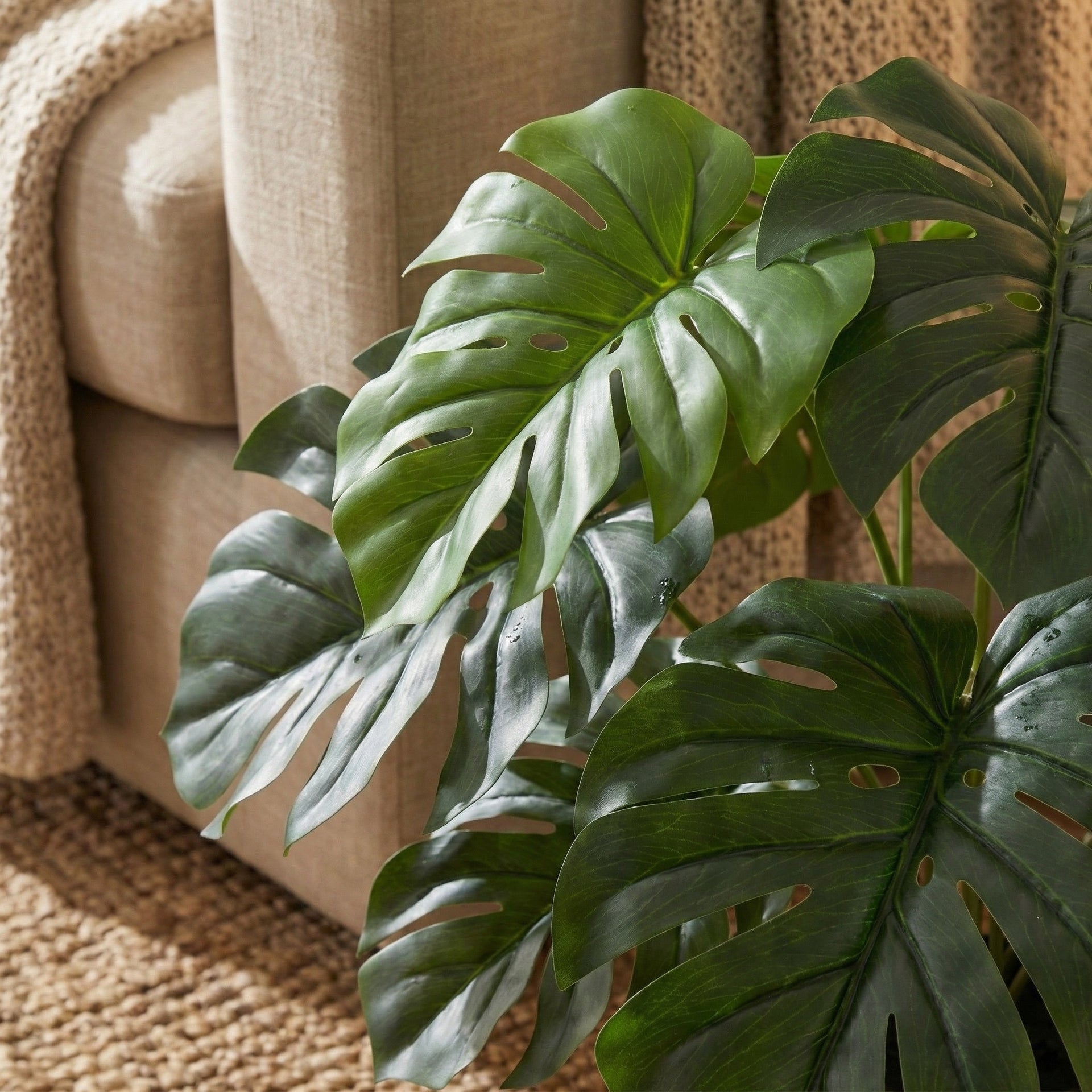 monstera deliciosa artificial leaf Artificial Monstera Deliciosa - 45 cm
