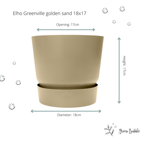 Pot Elho Greenville golden sand