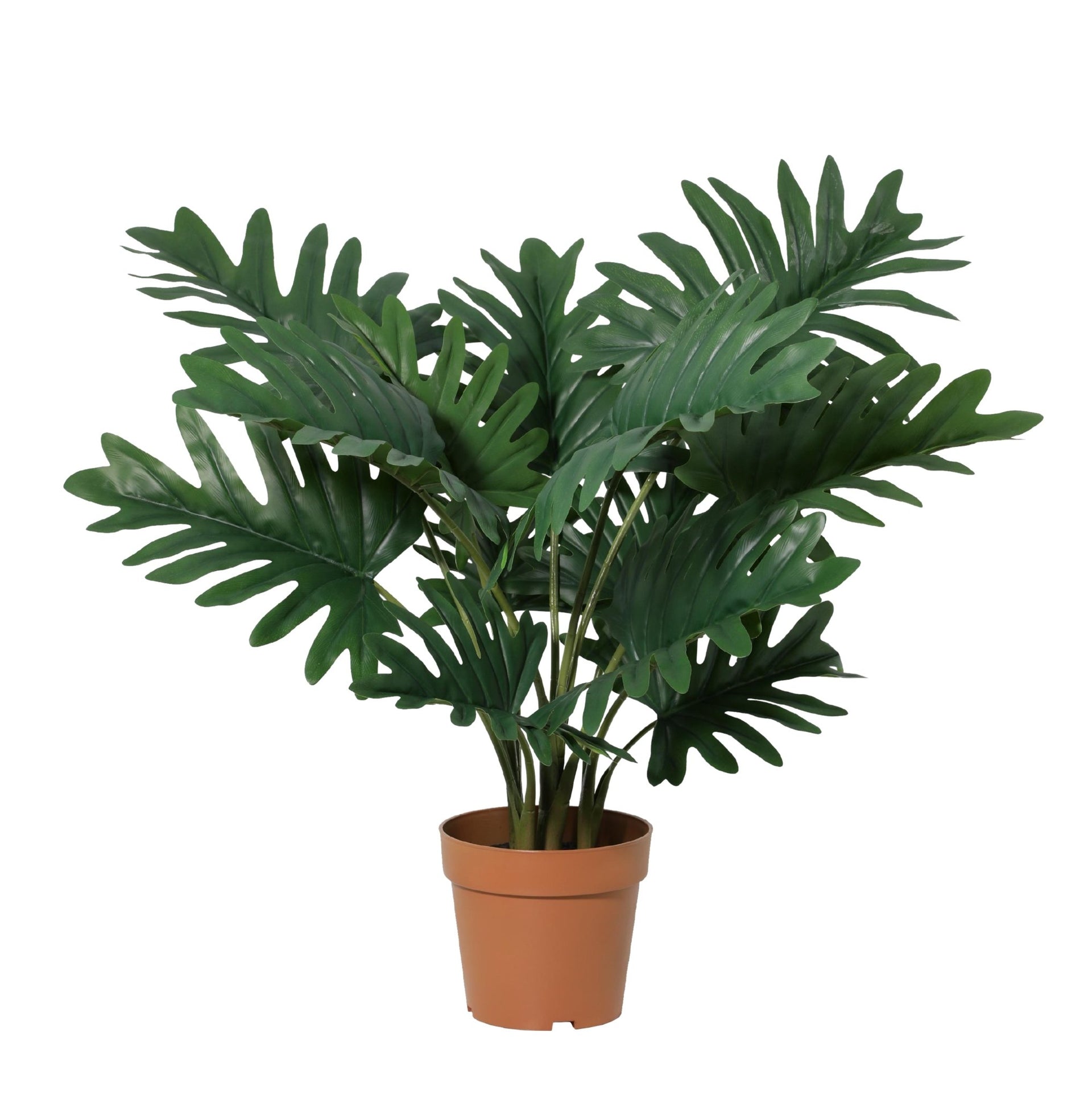 feuille philodendron artificielle Plante artificielle Philodendron Selloum - 70 cm