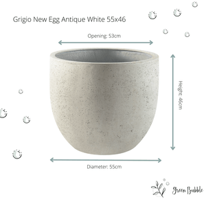 Pot Grigio new egg antique white