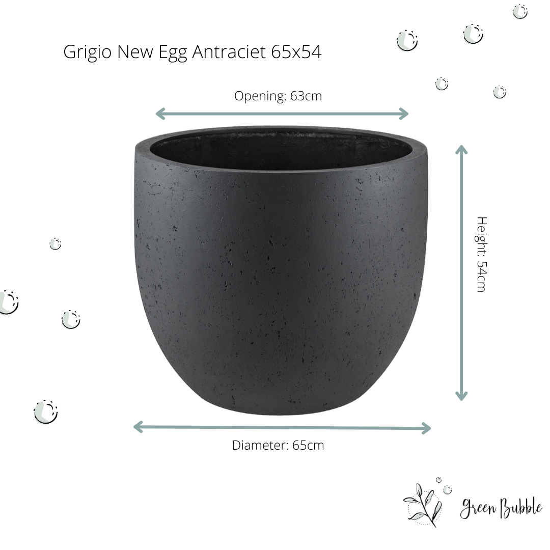 Pot Grigio new egg anthracite | Green Bubble