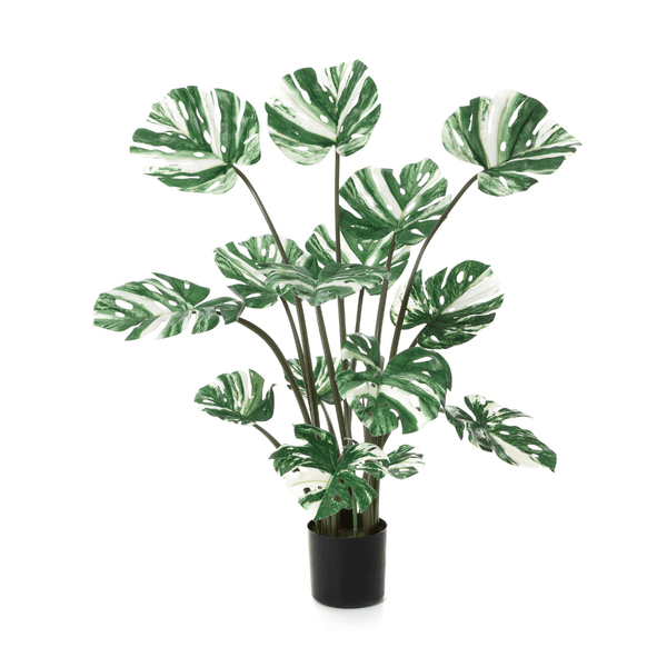 Monstera Deliciosa Wit kunstplant - 120 cm