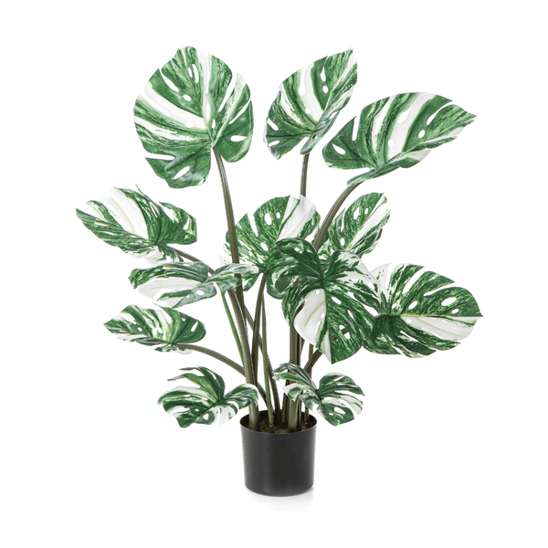 Monstera Deliciosa Wit kunstplant - 90 cm