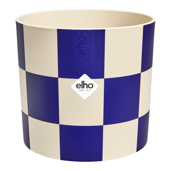Maceta Elho Blocks & Stripes azul
