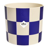 Maceta Elho Blocks & Stripes azul