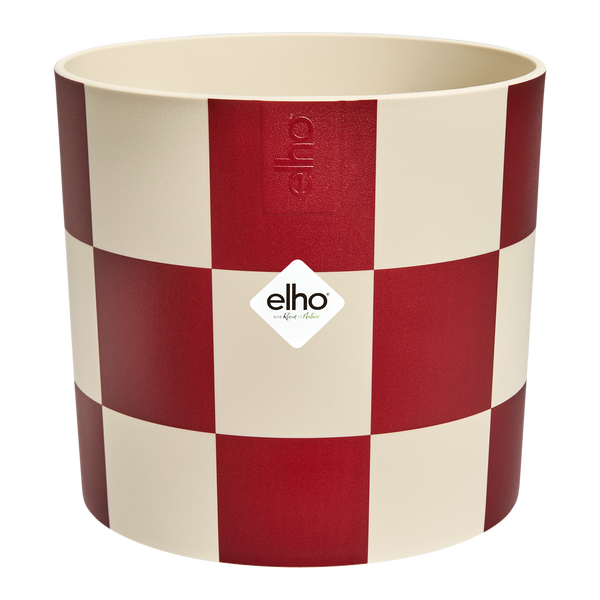 Maceta Elho Blocks & Stripes burdeos