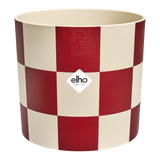 Maceta Elho Blocks & Stripes burdeos