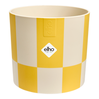 Maceta Elho Blocks & Stripes amarilla