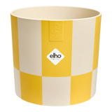 Maceta Elho Blocks & Stripes amarilla