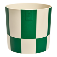 Maceta Elho Blocks & Stripes verde