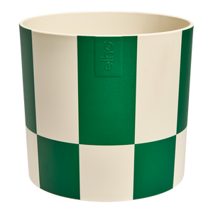 Maceta Elho Blocks & Stripes verde