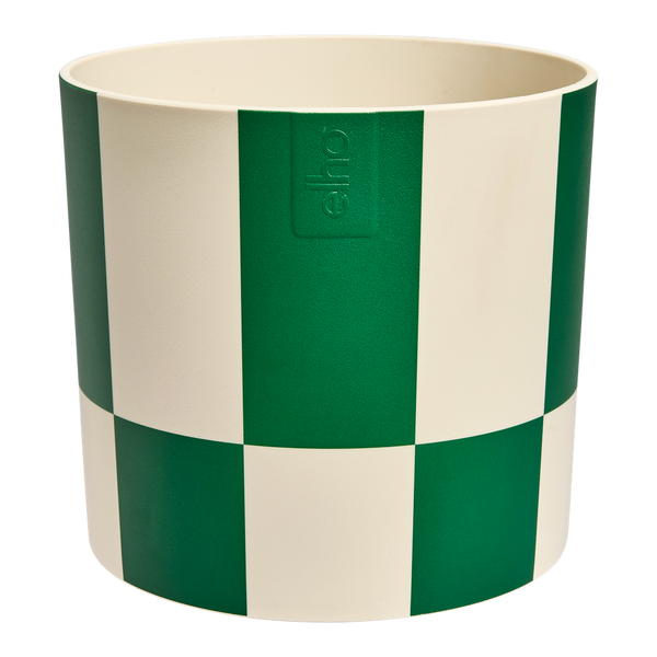 Maceta Elho Blocks & Stripes verde