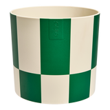 Maceta Elho Blocks & Stripes verde