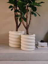 Pot Elho Swirl white