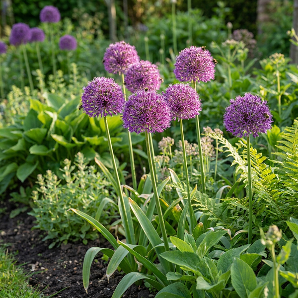 Cebulki czosnku ozdobnego Purple Sensation