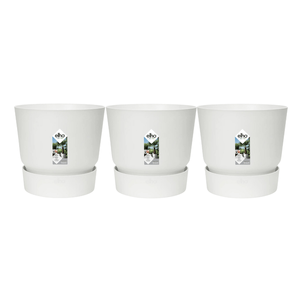 3x Pot elho Greenville wit D30xH28 kopen bij Green Bubble