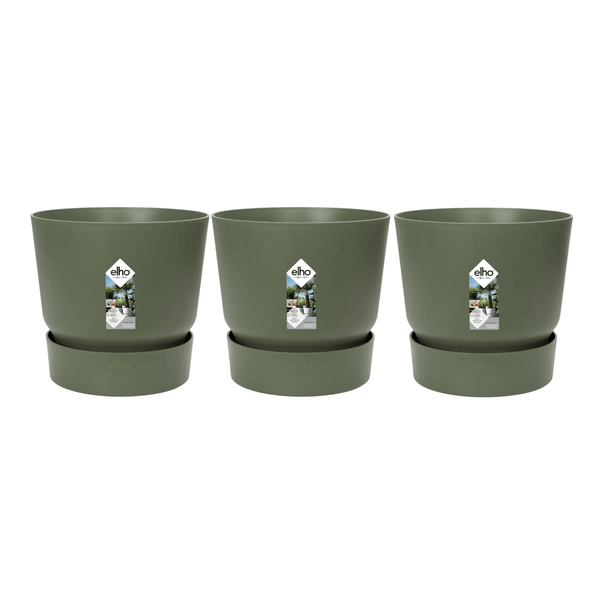 3x Pot elho Greenville groen D30xH28 kopen bij Green Bubble