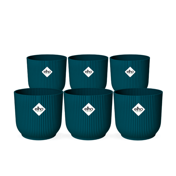 6x Pot elho Vibes Fold Round blauw